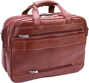 img 1 attached to 👜 Siamod Vernazza Ceresola Napa Cashmere Leather Briefcase - Checkpoint-Friendly Patented Detachable Wheels, Cognac