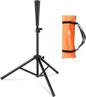 adjustable baseball softball batting tee by goplus - tripod design for effective batting training practice, complete with carrying bag logo