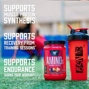 img 2 attached to 🍉 BSN Amino X Watermelon Flavor - Advanced Post-Workout Muscle Recovery & Endurance Powder with 10g Amino Acids Per Serving | 70 Servings