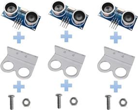 img 4 attached to 📏 Enhance Distance Sensing with Excelity 3pcs Ultrasonic Module HC-SR04 and Mounting Bracket