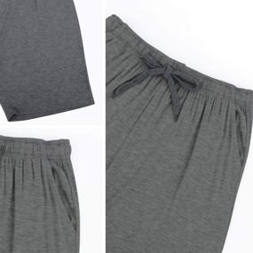 img 2 attached to Ultimate Men's Comfort Shorts: Sleek Lounge Workout Clothes for Sleep & Relaxation