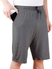 img 1 attached to Ultimate Men's Comfort Shorts: Sleek Lounge Workout Clothes for Sleep & Relaxation