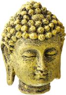 декор для аквариума penn-plax mini buddha: орнамент на голове для усиленной эстетики и особой атмосферы зен логотип