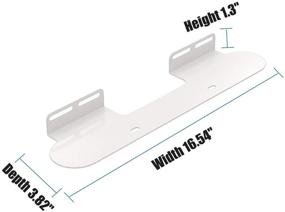 img 1 attached to 🔊 White Soundbar Mount for Sonos Beam - Compatible Bracket for Mounting Sonos Beam Sound Bar