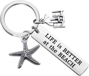 img 4 attached to ENSIANTH Beach Lover's Charm Bracelet - Life is Better at The Beach Jewelry, Perfect Summer Gift