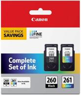 🖨️ canon pg-260 / cl-261 value pack for tr7020, ts6420 & ts5320 printers - multi-size, compatible & reliable logo