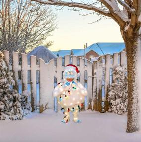 img 1 attached to 🎅 Eye-Catching 32-Inch Pre-Lit Rudolph the Red-Nosed Reindeer Bumble Christmas Yard Decoration with 80 Lights by ProductWorks