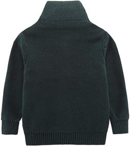 img 3 attached to Motteecity Clothes Woollen Sweater Cardigan Boys' Clothing and Sweaters