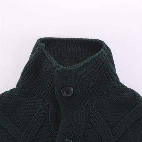 img 2 attached to Motteecity Clothes Woollen Sweater Cardigan Boys' Clothing and Sweaters