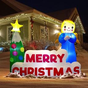 img 4 attached to Christmas Inflatable Decorations Outdoor Decoration Seasonal Decor for Outdoor Holiday Decor