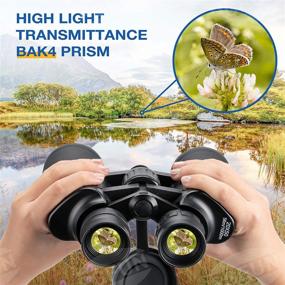 img 3 attached to 🔭 PGFUN 8x Magnification 20x50 Binoculars for Adults – Wide Field of View with 50mm Large Objective Lens – Ideal for Birds Watching, Hunting, Sports, Concerts, and More Outdoor Scenes