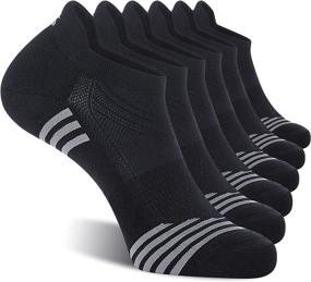 img 4 attached to 🧦 CelerSport Men's Ankle Running Socks 6-Pack: Low Cut Athletic Sports Socks for Active Performance