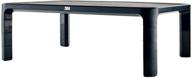 3m adjustable monitor stand: height-adjustable for monitors and laptops, holds up to 20 lbs, convenient storage space, black (ms85b) logo