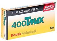 kodak 856 8214 pro 400 tmax b&w negative film 120 (iso 400) 5 roll pack logo
