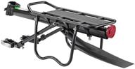 rockbros bike bicycle cargo rack: versatile, quick-release rear bike rack with fender for mountain and road bikes - 110-165 lbs capacity логотип