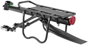 img 4 attached to ROCKBROS Bike Bicycle Cargo Rack: Versatile, Quick-Release Rear Bike Rack with Fender for Mountain and Road Bikes - 110-165 lbs Capacity