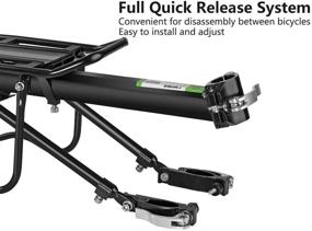 img 2 attached to ROCKBROS Bike Bicycle Cargo Rack: Versatile, Quick-Release Rear Bike Rack with Fender for Mountain and Road Bikes - 110-165 lbs Capacity