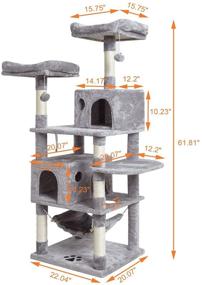 img 2 attached to SYANDLVY Multi Level Scratching Perches Activity