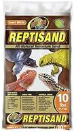 🦎 zoo med 10 lbs repti sand desert white all natural (2 pack) - effective & safe sand for reptile habitats logo