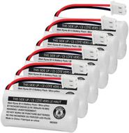 🔋 imah bt162342/bt262342 2.4v 300mah nimh cordless phone battery pack, compatible with bt183342/bt283342, at&amp;t el52351, tl90070, vtech cs5119, ds6511, ds6722, ls6305 handset - 6 pack logo