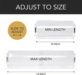 img 2 attached to 🌬️ Adjustable Air Vent Deflectors (4 PK, 4.3 Inch x 10-14 Inch) - Redirect AC Heat Efficiently!