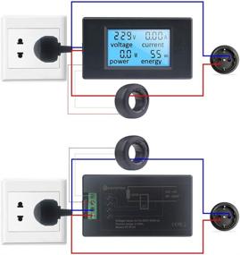 img 3 attached to AC Voltmeter Ammeter 80-260V 100A KT-D135: LCD Display Digital Volt Amp Meter for Efficient Energy Measurement