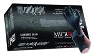 🧤 midknight black nitrile exam gloves, xl, powder-free - microflex mk-296-xl (pack of 100) logo