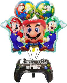 img 4 attached to Super Mario Bros Birthday Party Supplies: Fun 🎈 & Colorful Balloons Bouquet Decorations - Perfect for Kids' Birthdays!