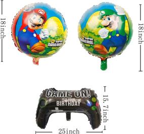 img 1 attached to Super Mario Bros Birthday Party Supplies: Fun 🎈 & Colorful Balloons Bouquet Decorations - Perfect for Kids' Birthdays!