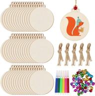 🎄 deck the halls with 156-piece christmas wooden hanging ornaments diy craft kit logo