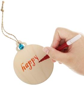 img 2 attached to 🎄 Deck the Halls with 156-Piece Christmas Wooden Hanging Ornaments DIY Craft Kit