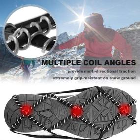 img 2 attached to CAKKA Crampons - Non Slip Ice Cleats for Walking & Hiking on Snow and Ice