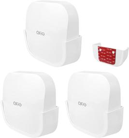 img 4 attached to eero Pro 6 Wall Mount - Screwless VHB Holder for Mounting Tri-Band mesh Wi-Fi 6 Without Drilling (Strong Adhesive, 3 Pack)