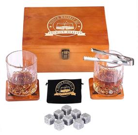 img 4 attached to 🥃 Whiskey Glasses Set with Whiskey Stones - Groomsmen Gifts, Whiskey Gifts for Men - Personalized Wedding Gifts for Bride and Groom - Unique Whiskey Stones for Liquor Bourbon Scotch - Enhanced SEO