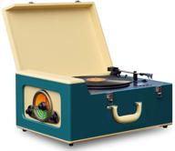 🎶 pyle pvtt15ubt vintage turntable record player with bluetooth, cd, usb sd recorder, am/fm radio, retro vinyl style, built-in speakers & remote control logo