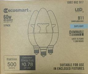 img 1 attached to 💡 Ecosmart Dimmable Candelabra Bulb - Daylight Equivalent