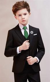 img 1 attached to Alizeal Pre Tied Zipper Skinny Necktie Boys' Accessories : Neckties