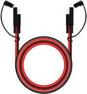 🔌 apoi 14 awg sae extension cable - sae to sae power automotive extension cable | quick disconnect wire harness | sae connector | 3.2ft/1m length logo