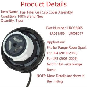 img 3 attached to 🔒 LR053665 Fuel Cap: Gas Cap Assembly for LR4 & LR3 (2005-2013) - Replaces LR053665 LR021559 LR008077