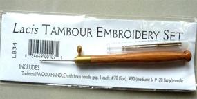 img 2 attached to 🧵 Набор для вышивки Lacis LB34 Tambour Needle Set: Раскройте свой потенциал в вышивке с этим набором из 3 иголок.