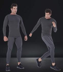 img 1 attached to SILKWORLD Compression T Shirts Baselayer Crewneck_3 Outdoor Recreation