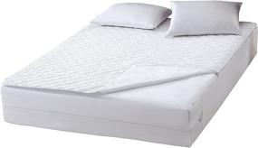 img 3 attached to 🛏️ Enhance Sleep Quality with Wonder WON164XXWHIT01 Mattress Protector, Twin, White