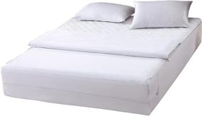 img 2 attached to 🛏️ Enhance Sleep Quality with Wonder WON164XXWHIT01 Mattress Protector, Twin, White