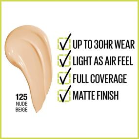 img 3 attached to 💄 Maybelline Super Stay Full Coverage Liquid Foundation Makeup, Nude Beige, 1 fl. oz. - Enhance Your Natural Look!