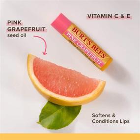 img 2 attached to 🎁 Burt's Bees Lip Balm Set, Moisturizing Holiday Gift for Stocking Stuffers, 100% Natural Lip Care, SuperFruit Collection - Pomegranate, Coconut & Pear, Mango, Pink Grapefruit (4 Pack)