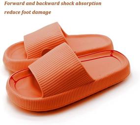 img 2 attached to Men's Water-resistant 🚿 Shower Slippers for Bathroom Use