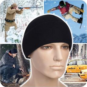 img 3 attached to 🧢 M-Tac Winter Fleece Watch Cap - Tactical Beanie Hat for Cold Weather Skull Cap