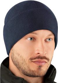 img 4 attached to 🧢 M-Tac Winter Fleece Watch Cap - Tactical Beanie Hat for Cold Weather Skull Cap