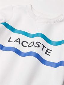 img 2 attached to Lacoste Crewneck Graphic Sweatshirt Corrida Cosmic White Boys' Clothing and Fashion Hoodies & Sweatshirts