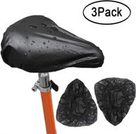 🚴 3-pack kulannder black waterproof bike saddle cover - elastic bicycle seat rain cover for optimal protection logo